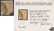 Österreich 1858 o - 2 Soldi - NR.6 I b - dunkelgelb - Attest Ferchenbauer -