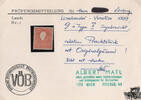 Österreich 1850 o - 5 Soldi Handpapier - NR 9 II a - rot - Attest Matl -
