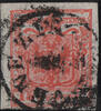 Österreich 1850 o - 15 Centiesimi Handpapier - NR 3 H IIb - karminrosa -