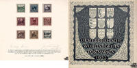 Österreich 1923 * Satz - Österreichische Landeshauptstädte, 100-1000 Kronen, Schwarzdurck-Serie auf Japanpapier mit Mappe und Unterschrifte -