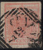 Österreich 1850 o - 15 Centesimi Handpapier - Nr.3 H IIa, Pl. 3 - rosa -