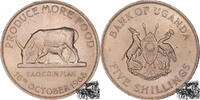 Uganda 5 Schilling 5 Shillings 1968 - Uganda, Ankolekuh mit Kalb -