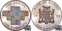 Sambia 1000 Kwacha 1000 Kwacha 1999 - One Europe, one currency -