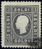 Österreich 1859 * - 3 Soldi - Nr. 7 II b - grauschwarz -