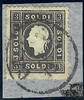 Österreich 1859 o Brfst. - 3 Soldi - Nr. 7 II a - schwarz -