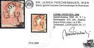 Österreich 1858 * - 5 Soldi - Nr. 9 I a - rot - Attest Ferchenbauer -