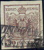 Österreich 1850 o - 30 Centesimi Handpapier - Nr.4 H I d - rötlichbraun -