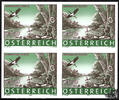 Österreich 2002 **, 4x 0,58 € Nationalpark Thayathal - Buntdruck, ungezähnt -