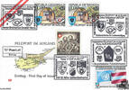 Österreich FDC 2001 - 7 S - Feldpost im Ausland - E.-K. SStp. 1501 Unficyp Auscon, 2434 Götzendorf an der Leitha, 3100 St. Pölte -