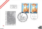 Österreich FDC 2001 - 7 S - Moderne Kunst in Österreich - E.-K. SStp. 1150 Wien und OT.Stp. 1090 Wien -