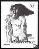 Österreich ** 2008 - 0,55 Euro Akt auf Marke - Schwarzdruck, ungezähnt -