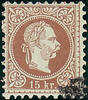 Österreich 1874 ** - 15 Kreuzer - Kaiser Franz Joseph Kopfbild nach rechts - braun -