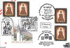Österreich FDC 2001 - 7 S - Weihnachten 2001 - E.-K. SStp. 1150 Wien, 2620 Neunkirchen, 4451 Garsten und 8665 Langenwang -