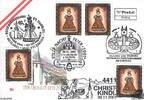Österreich FDC 2001 - 7 S - Weihnachten 2001 - E.-K. SStp. 5532 Filzmoos, 4411 Christkindl, 5110 Oberndorf bei Salzburg und 5010 -