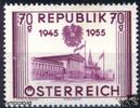 Österreich Österreich ** 1955 - 10 Jahre Wiederherstellung der Unabhängigkeit 70 Groschen -