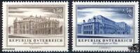 Österreich 1955 ** - 1,5 S + 2,4 S - Eröffnung von Burgtheater und Staatsoper - Satz -