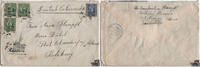 China - Nr. 238+242 MiF Brief von Tsinchow nach Salzburg -