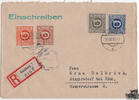 Österreich - Nr. 698+699+703+707 Posthornserie, Besatzungszone 1945 -