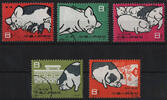 China 1960 - Nr. 546-50 o Entwicklung der Schweinezucht -