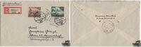 Österreich 3. Reich Ostmark - Nr. 832, 842 Tag der Wehrmacht auf Einschreiben 1943 -
