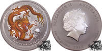 1 Dollar 2012 Australien 1 Dollar 2012 Drache / Lunar Serie, orange stplfr.