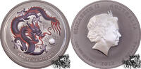 1 Dollar 2012 Australien 1 Dollar 2012 Drache / Lunar Serie, schwarz/rot stplfr.