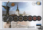Estland 3,88 Euro Numisbrief Estland - Euro Kursmünzensatz -