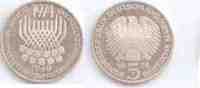 Deutschland 5 Mark 5 Mark 1974 F - 25 Jahre Grundgesetzt -
