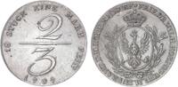 Brandenburg-Preußen 2/3 Taler 1797 Berlin Friedrich Wilhelm III. 1797-1840 -