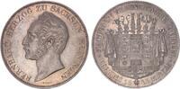 Sachsen-Meiningen Doppeltaler 1843 Herzog Bernhard Erich Freund 1803-1866 -
