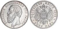 Baden 5 Mark 1898 Großherzog Friedrich I. 1852-1907 ss-vz 195,00 EUR  Excl. 13,99 EUR Verzending