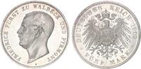 Waldeck-Pyrmont 5 Mark 1903 Fürst Friedrich Adolph 1893-1918 Prachtexemp... 5450,00 EUR  Excl. 10,00 EUR Verzending