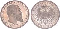 Württemberg 5 Mark 1898 König Wilhelm II. 1891-1918 Prachtexemplar, fast... 1275,00 EUR  Excl. 10,00 EUR Verzending