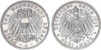 Lübeck 3 Mark 1913 Freie und Hansestadt Lübeck vz-st 275,00 EUR  Excl. 13,99 EUR Verzending