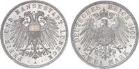 Lübeck 2 Mark 1905 Freie und Hansestadt Lübeck Prachtexemplar, fast stgl 345,00 EUR  Excl. 13,99 EUR Verzending