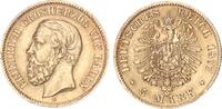 Baden 5 Mark 1877 Großherzog Friedrich I. 1852-1907 kl. Rdf., vz 575,00 EUR  Excl. 10,00 EUR Verzending