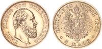 Württemberg 5 Mark 1877 König Karl 1864-1891 vz-st 585,00 EUR  Excl. 10,00 EUR Verzending
