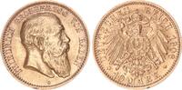 Baden 10 Mark 1906 Großherzog Friedrich I. 1852-1907 kl. Rdf. vz+ 550,00 EUR  Excl. 10,00 EUR Verzending