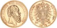 Württemberg 20 Mark 1873 König Karl 1864-1891 vz+ 875,00 EUR  Excl. 10,00 EUR Verzending