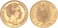 Bayern 5 Mark 1877 König Ludwig II. 1864-1886 vz-st 695,00 EUR  Excl. 10,00 EUR Verzending