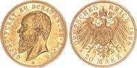 Schaumburg-Lippe 20 Mark 1898 Fürst Albrecht Georg 1893-1911 vz 4250,00 EUR  Excl. 10,00 EUR Verzending