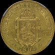 BULGARIA 10 Leva 1894KB Ferdinand I NGC AU 58