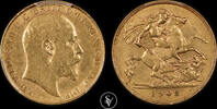 Australia 1/2 Sov Edward VII -