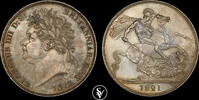 Great Britain Crown George IV Secundo -