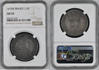 FRANCE Louis XIV, 1/2 Ecu à la cravate 1679B - NGC AU 55 - TOP POP -