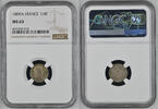 FRANCE 1/4 franc 1809 Napoléon 1er - 1/4 de franc 1809 Paris - NGC MS 63  800,00 EUR  Excl. 15,00 EUR Verzending