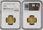 France - Louis XV - Louis d'or aux lunettes 1730 Riom - NGC MS63 TOP POP -