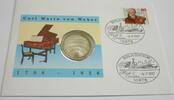 Schweiz 5 Franken Numisbrief - Europäisches Jahr der Musik 1985 -