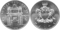 2 Pounds 1973 Malta Stadttor von Mdina ST, leicht berieben