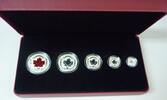 Kanada, Canada 1 Dollar - 5 Dollars Maple Leaf Set - Fractional Set -